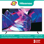 Hisense 4K UHD ULED SMART TV (55-85") VIDAA 6 120Hz Quantum Dot Colour U7K Series Smart TV 55U7K / 65U7K / 75U7K / 85U7K