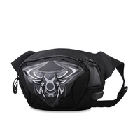 Men's Waterproof Usb Buffback Bikers Waistbag Waist Bag