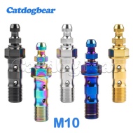 Catdogbear Titanium Double Hole Clutch Bolt M10 Pitch 1.0/ 1.25mm with Bleeder Valve Banjo Bolt for 