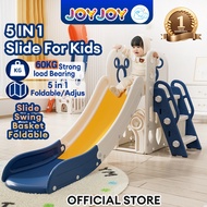 🔥Hight Fence🔥Foldable gelongsor kanak kanak slide for kids playground kids Indoor Swing Basket Papan