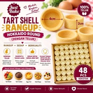 Just Bake 48pcs Shell Tart Hokkaido 4cm Tart Shell Rangup Shell Mini Harga Borong readymade Kulit Ta