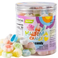 HALFOMA wax candy 100 PCS large jar medium wax bottle candy mixed fruit flavor candy snacks