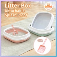 Large Cat Litter Box With Scoop Kitten Litter Box Cat Toilet Deodorize