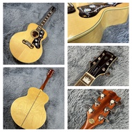 Gibson กีตาร์มืออาชีพไม้ธรรมชาติไม้สนแข็งขนาด42นิ้วกีตาร์โปร่ง J-200