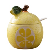 GUHEHARD Hình trái cây Hũ gia vị gốm sứ Phong cách Nhật Bản Phim hoạt hình Hũ muối đường Đa chức năn