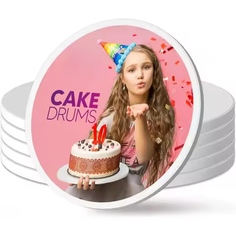 5PCS Sturdy 10 Inch Round Cake Base Boards Professional Smooth Straight Edges Corrugated Cake Boards