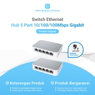 Original Used Gigabit 10/100/1000Mbps Ethernet 5-12V Hub Switch 5 Port Switch