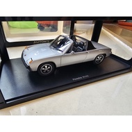 AUTOart 1/18 914/6 porsche porsche Non-911 Alloy Full Open Car Model.Metallic Silver, Rare Market, O