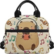 Capybara Simple Modern Lunch Box for Girls 4-6 Note Card Preschool Lunch Box Boys 6-8 One Piece Meal