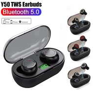 【Sell-Well】 Y50 Tws Wireless Earphones Waterproof Noise Reduction Sports Earbuds Wireless Bluetooth Headset Music Bluetooth Headphones