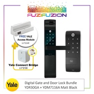 Yale YDR30GA Gate + YDM7116A Door Digital Lock Bundle  (FREE Yale Access Module)