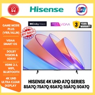 HISENSE A7Q SERIES 4K UHD SMART TV (85A7Q / 75A7Q / 65A7Q / 55A7Q / 50A7Q) – HDR, VIDAA, DOLBY AUDIO