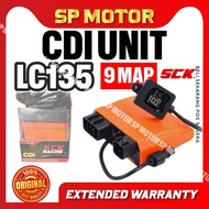 YAMAHA LC135 9MAP 9 MAP 9 MODE RACING CDI UNIT LETUP LETUP BACK FIRE 100% ORIGINAL SCK RACING