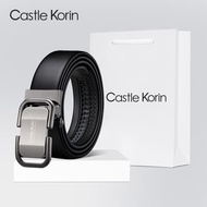 Castle Korin men s leather belt with automatic buckle