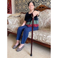 tongkat hiking kerusi tongkat Lightweight Solid Wood Unisex Walker Crutches Elderly