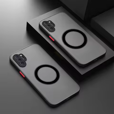 Matte Magnetic Fashion Phone Case for Samsung Galaxy Note10plus Note10+ Note9 Note8 S10 S10+ S9 S8 P