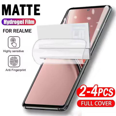 2-4pcs Full Cover Matte Hydrogel Film for Realme P3 Ultra P2 P1 P3X Screen Protector for Realme GT5 
