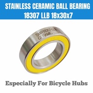 Ceramic Bearing SMR 1837-2RS 18x30x7mm Stainless Steel Ceramic Ball ABEC-3 For Hub DT Swiss / Fulcru