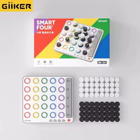 Original Giiker Smart Four Chess 3D Four in A Row Board Game with Intelligent AI Space Creative Inte