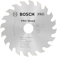 Bosch 2608643071 1 x Circular Saw Blade Optiline Wood, 85 x 15 x 1.1 mm, Number of Teeth 20