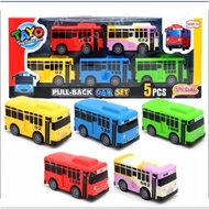 5 IN 1 Tayo Bus Cartoon Pull Back TAYO Little Bus Toy