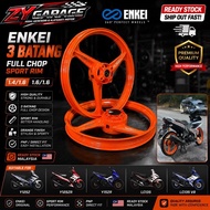 ENKEI 3 Batang Full Chop Sport Rim 1.4/1.6 1.6/1.6 Y125Z Y125ZR Y15ZR LC135 V8 Orange PNP