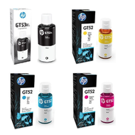 HP GT53XL / GT52 Ink Cartridge - Black/Cyan/Magenta/Yellow ORIGINAL INK