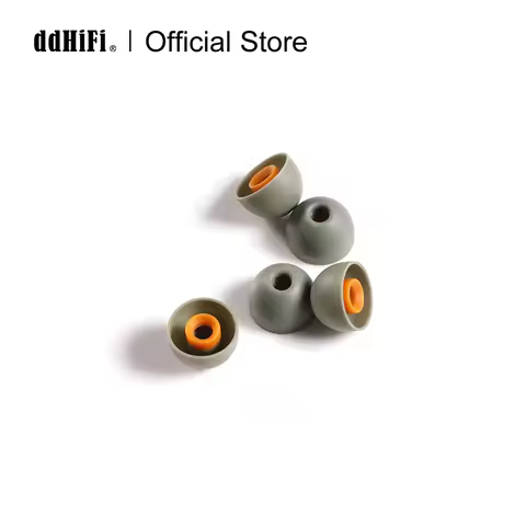 ddHiFi ST35 D-Tips IEM Ear Tips, Replacement Silicone Earbud Tips with Storage Box, 3 Pairs of S / M