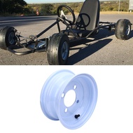 Aumotop Aluminum Alloy 8 Inch 4 Holes ATV Wheel Rim for Go Kart Quad Dirt Bike Ride On Mower White
