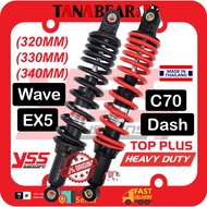 YSS Wave / Dash / EX5 / RXZ (320MM/ 330MM/ 340MM) HEAVY DUTY TOP PLUS twinshock absorber Original YS