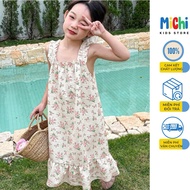 2s floral ruffle dress (4 years old - 7 years old)
