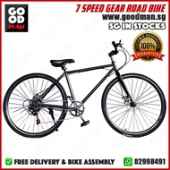 [SG READY STOCK] 7 Speed Gear System Hybrid Road Bike / Bicycle (free delivery and bike assembly)