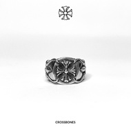 OSFLOS Ring Crossbones Jewelry Cincin Lelaki Cincin Titanium Anti Karat