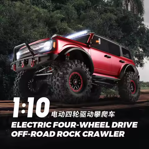 1:10 Scale RC Wl104020 Car 4WD Electric Rock Bronco Replica High-Fidelity Off-Road RC Vehicle with T