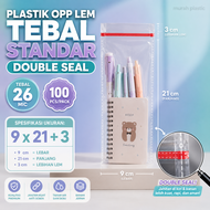 Plastik OPP 26 Mic ISI 300 PCS: 9x21 10x21 11x21 12x21 13x21 14x21 15x21 16x21 17x21 18x21
