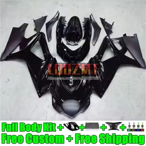 Glossy Black Injection For SUZUKI GSXR 1000CC 1000 CC GSX-R1000 GSXR1000 2007 2008 37LD.0 GSX R1000 