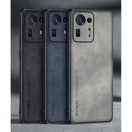 Luxury PU Leather Case For Xiaomi Mi Mix 4 Mix4 Cover Business Matte Silicone Protection Phone Case 