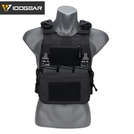 IDOGEAR Tactical FCSK3.0 เสื้อเกราะยุทธวิธีน้ำหนักเบา + เสื้อกั๊กเฟอร์โร + แผ่นรองไหล่กระเป๋า Mag สา