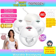 NEW] [ Soft Macam Sedutan Baby + Local Warranty] Momcozy M5 Handsfree Wearable Double Breaspump
