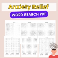 [PDF] Anxiety Relief Word Search | Cari Kata Lega Keresahan