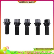 Fast ship-5Pcs M14 x 1.25 Black Wheel Locking Lug Bolt Nut Steel 36136781151 for  X3 X5 E70 E71 F20 