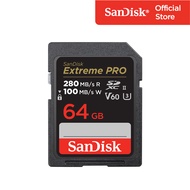 SanDisk Extreme Pro SDXC 64GB SDSDXEP V60 U3 C10 UHS-II 280MB/s R 100MB/s ( SDSDXEP-064G-GN4IN)