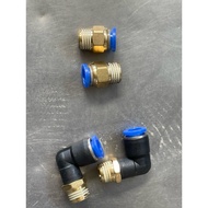 Quick connection of 13mm brass thread - 8mm pipe - 10mm pipe