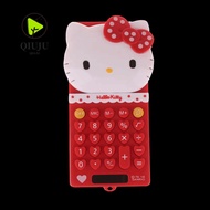 QIUJU Hello Kitty Calculator, Sanrio Push Cover Portable Calculator,  Learning Tool Cartoon Electron