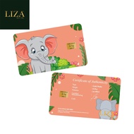 LIZA 0.10g 999.9 Gold Bar (Elephant)