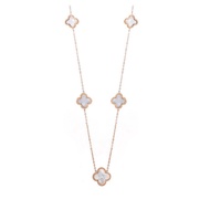 Jewerlyhouse.medan Vintage VCA Necklace | Van Cleef Mother of Pearl 5 Clover alhambra