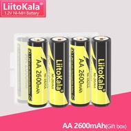 1-16PCS LiitoKala Ni-26/AA 1.2V AA 2600mAh Ni-MH Rechargeable Battery For Temperature Gun Remote Con