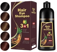 500ML Permanent Hair Color Shampoo Organic Natural Fast Hair Dye Plant Essence Black Hair Color Dye 