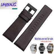 Uyang Hight Quality Genuine Leather Watchband Adapter Diesel DZ1399 DZ4280 DZ4290 24Mm 26Mm 28Mm Watch Strap Black Brown For Men
