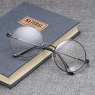 Blink Vision Korean Style Cermin Mata Retro Round Eyeglasses Metal Bulat Kacamata Men Women Student 
